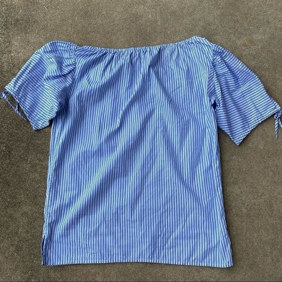 Tory Burch Ariana Striped Top - Picture 7 of 9